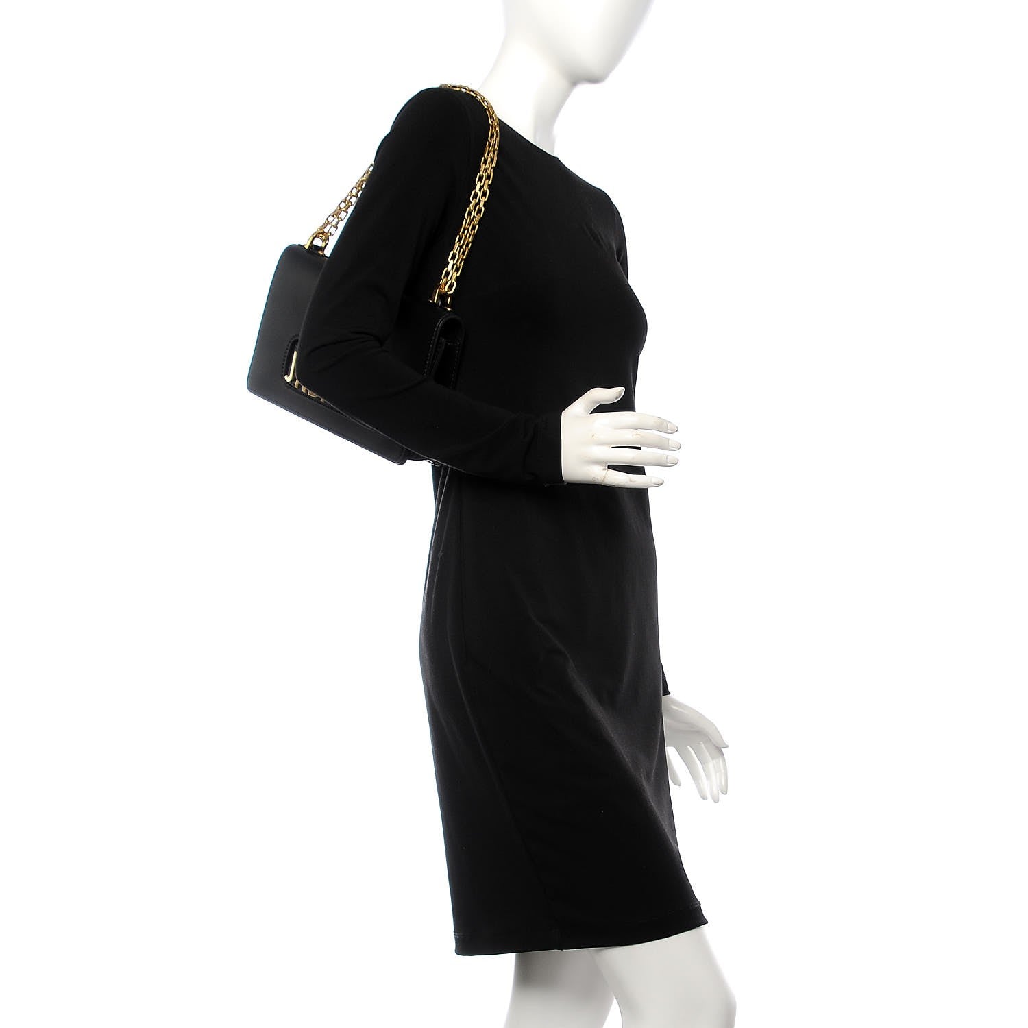 Christian Dior Calfskin J'Adior Chain Flap Bag Black 2 of 13