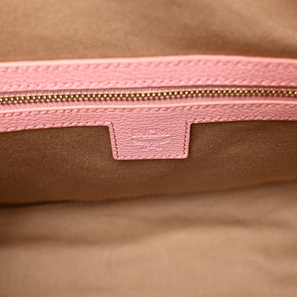 MCM Calfskin Visetos Anni Medium Hobo Bag Soft Pink 6 of 9