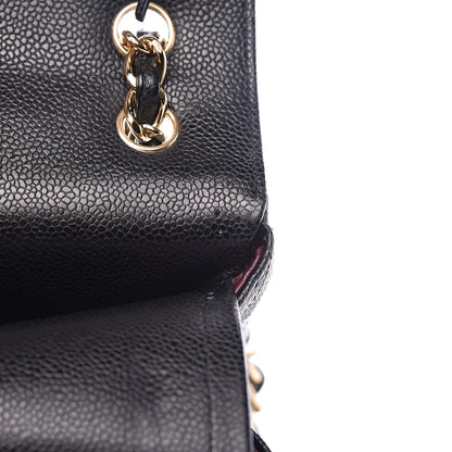 Chanel Caviar Quilted Jumbo Double Flap Black 11 of 14
