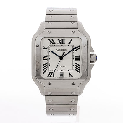 Cartier Stainless Steel 39.8mm Santos De Cartier Automatic Watch 1 of 4