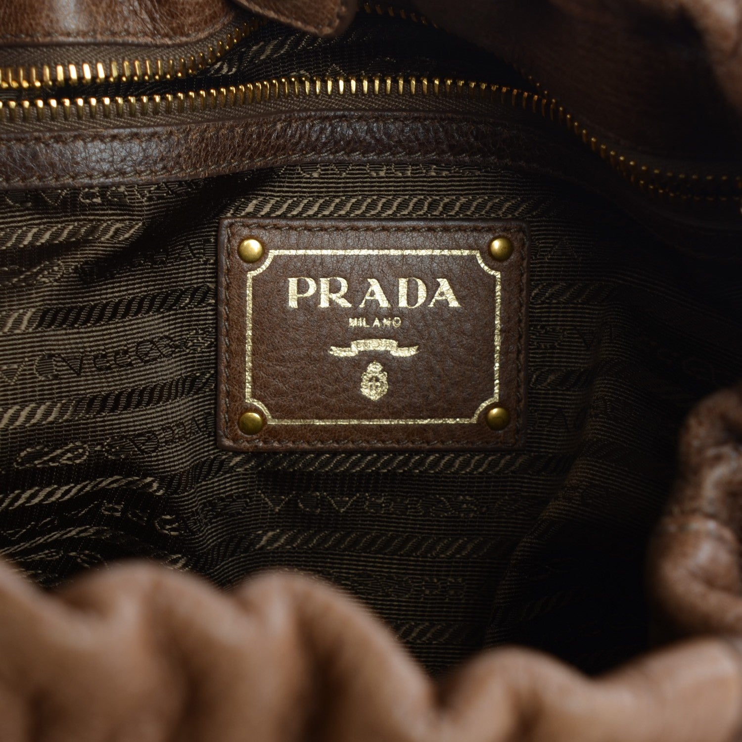 Prada Cervo Antik Shoulder Bag Cammello Sfumato 8 of 10