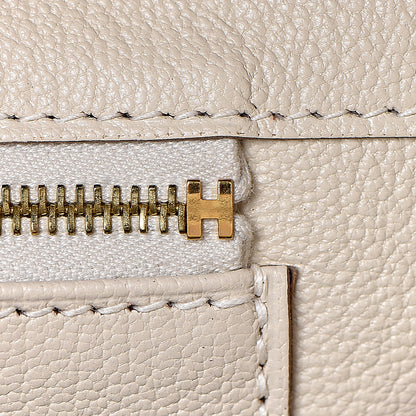 Hermes Taurillon Clemence Birkin 30 Craie 22 of 38