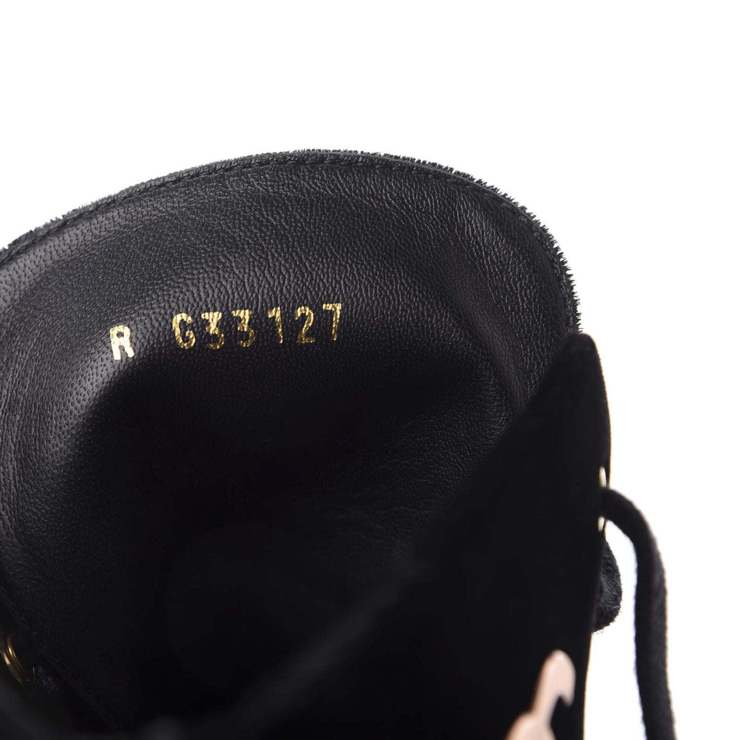 Velvet CC Lace Up Boots 40.5 Black