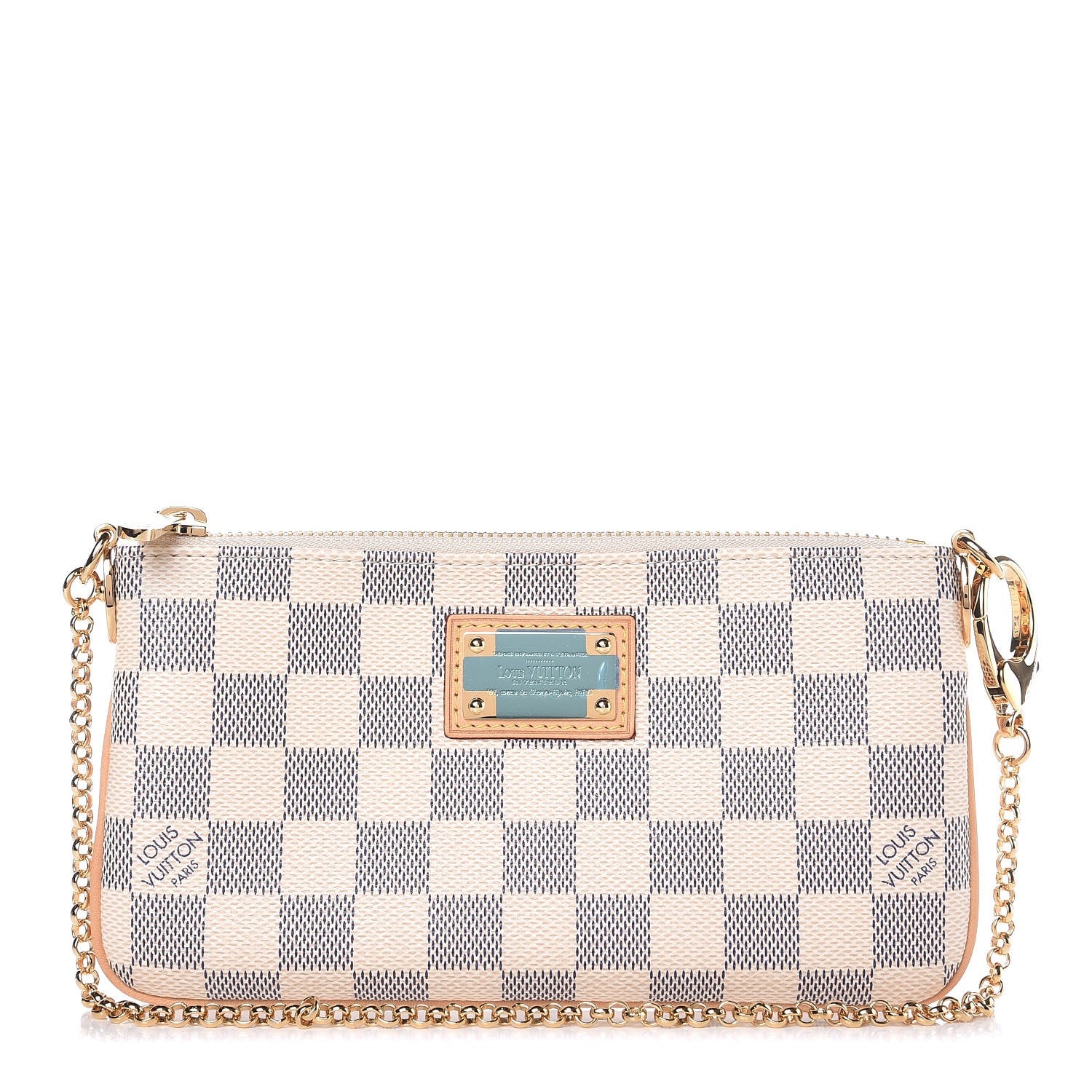 Louis Vuitton Damier Azur Pochette Milla MM 1 of 7