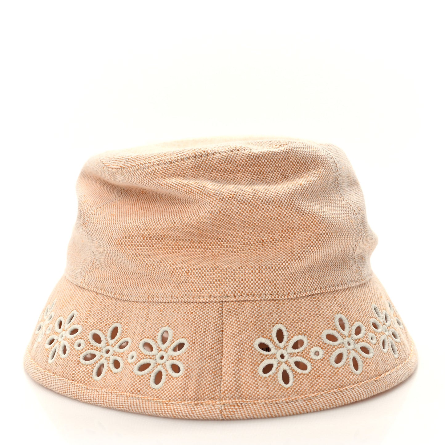 Linen Cotton Embroidered Eloise Garden Party Bucket Hat 58 Jaune Itauba