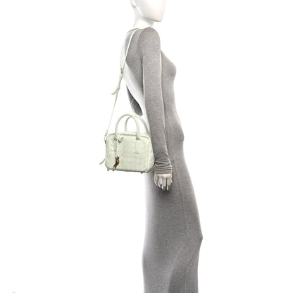 Bottega Veneta Lambskin Intrecciato Small Getaway Glacier 2 of 12
