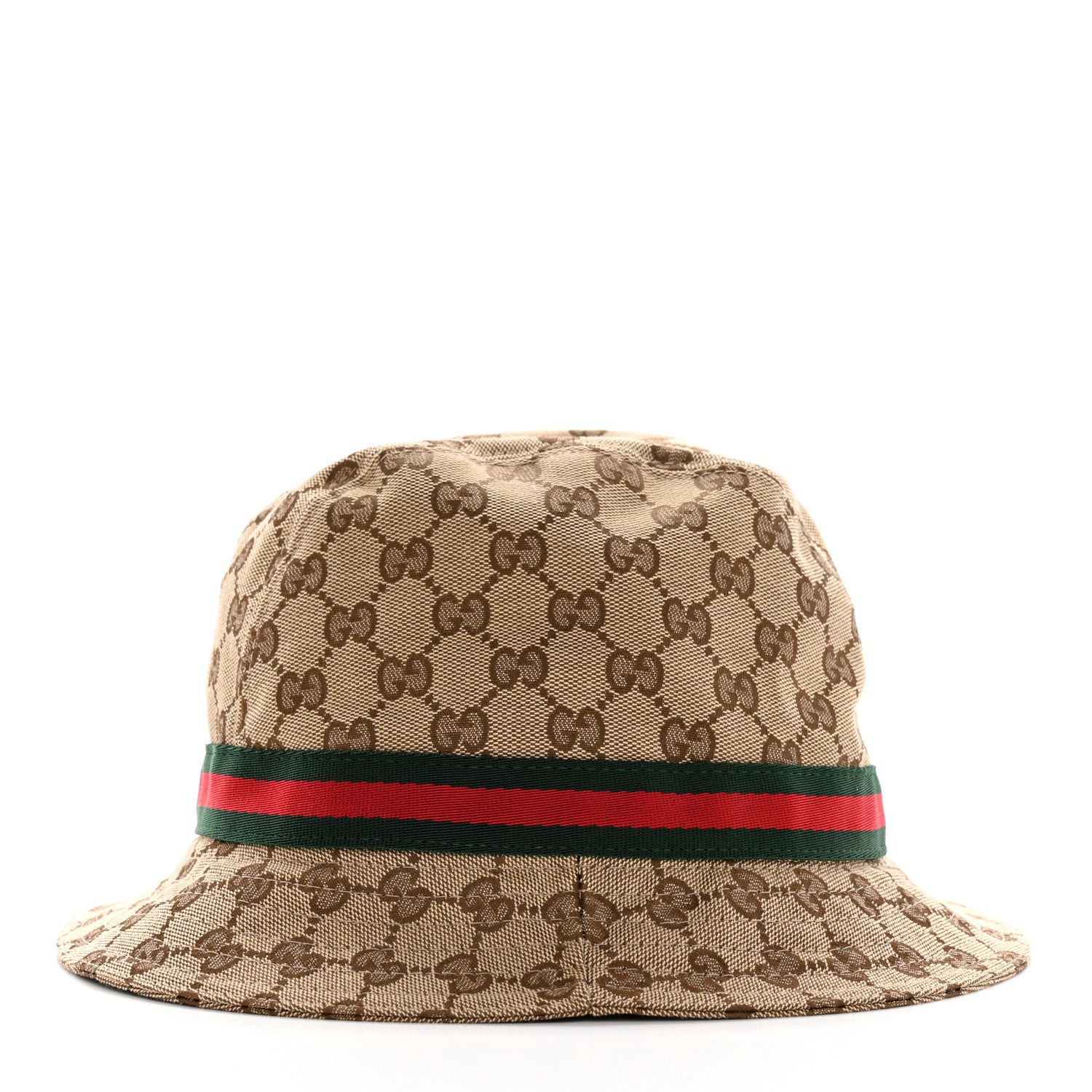 Gucci GG Monogram Web Bucket Hat XL Brown 4 of 9