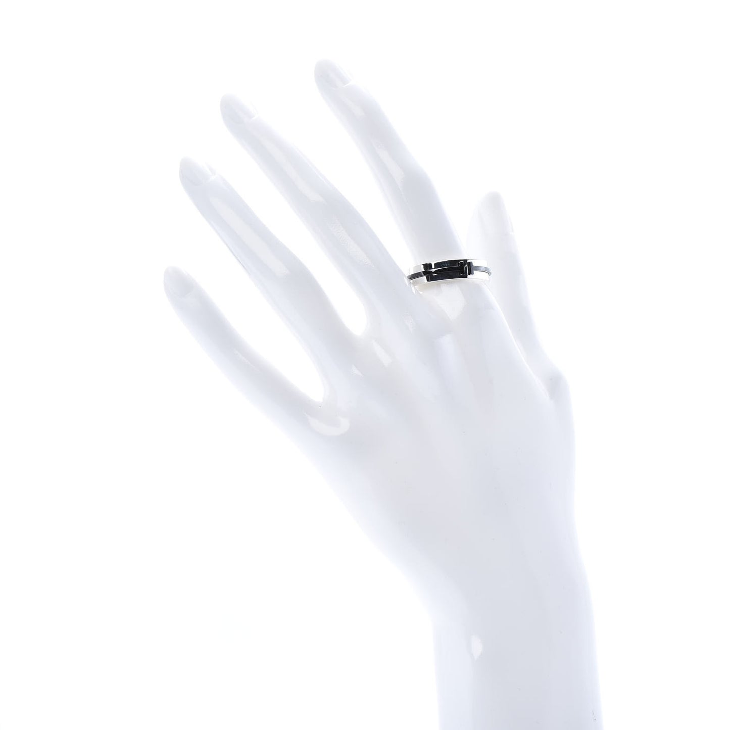 Sterling Silver Titanium T Wide Band Ring 60 9