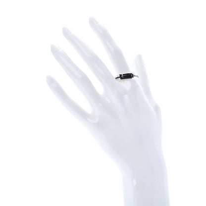 Tiffany Sterling Silver Titanium T Wide Band Ring 60 9 2 of 6
