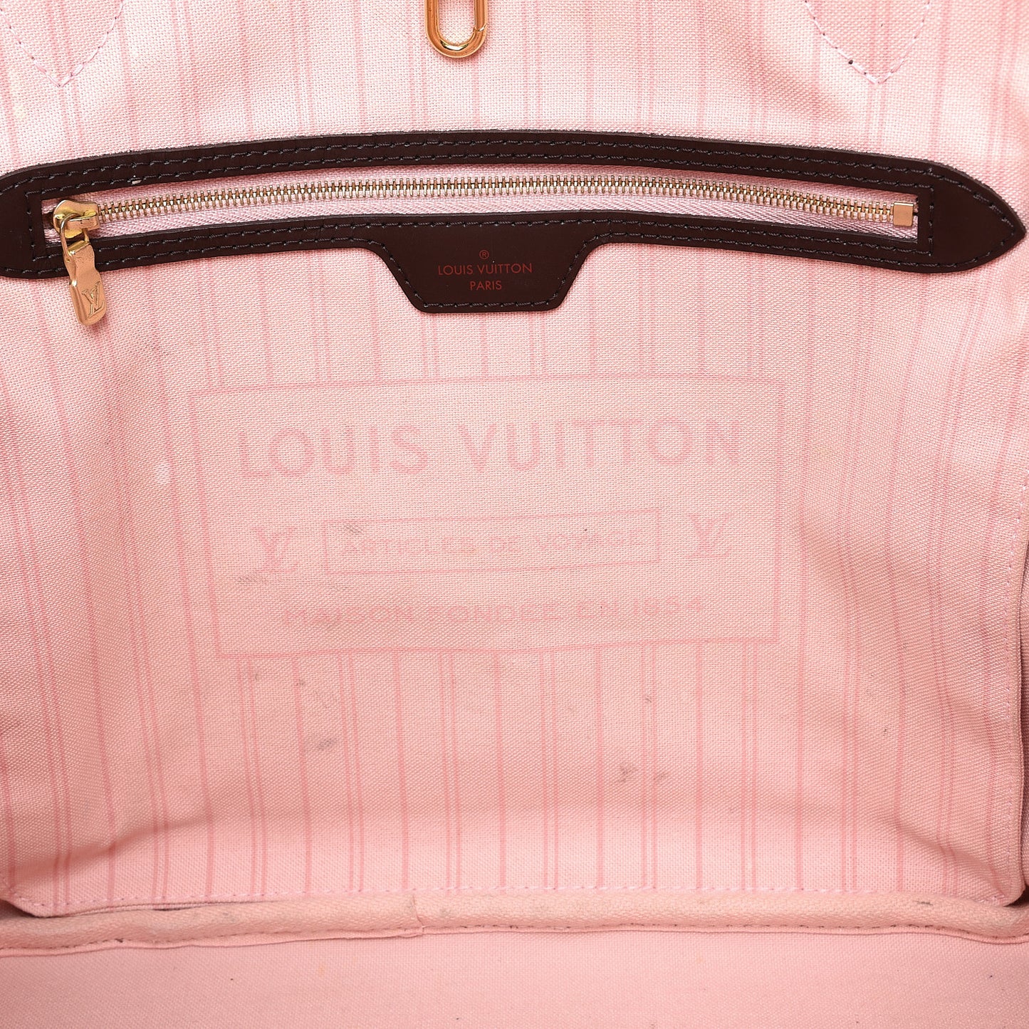 Damier Ebene Neo Neverfull MM Rose Ballerine