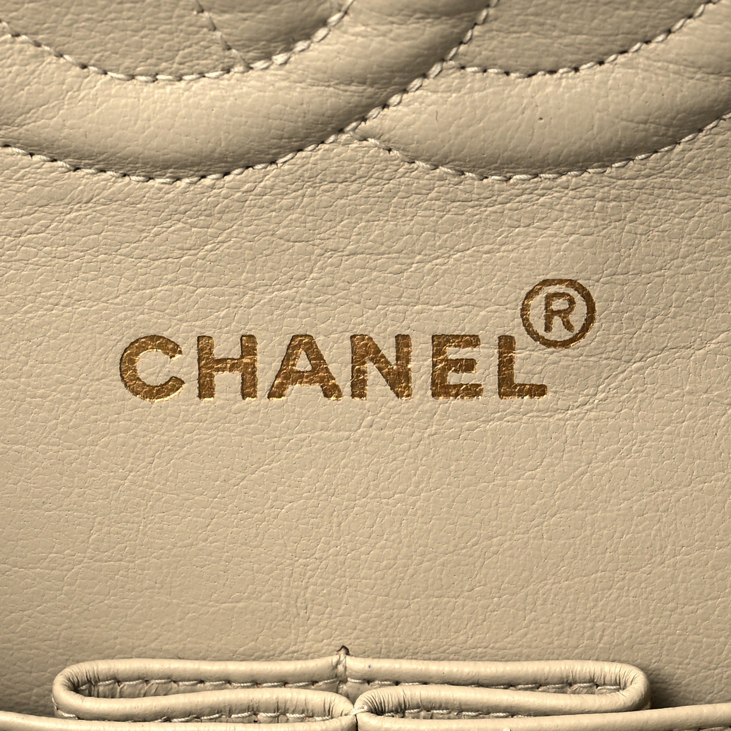 Lambskin Quilted Small Double Flap Beige