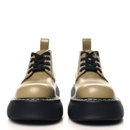 Bottega Veneta Calfskin Bounce Lace Up Ankle Boots All 37 Spice Black 3 of 9