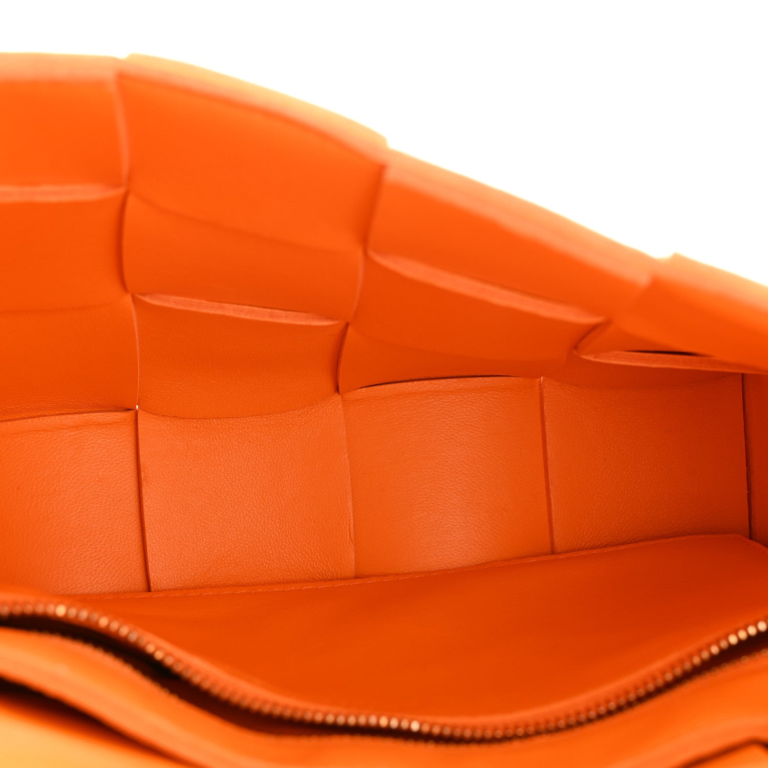 Bottega Veneta Nappa Maxi Intreccio Cassette Bag Tangerine 6 of 12