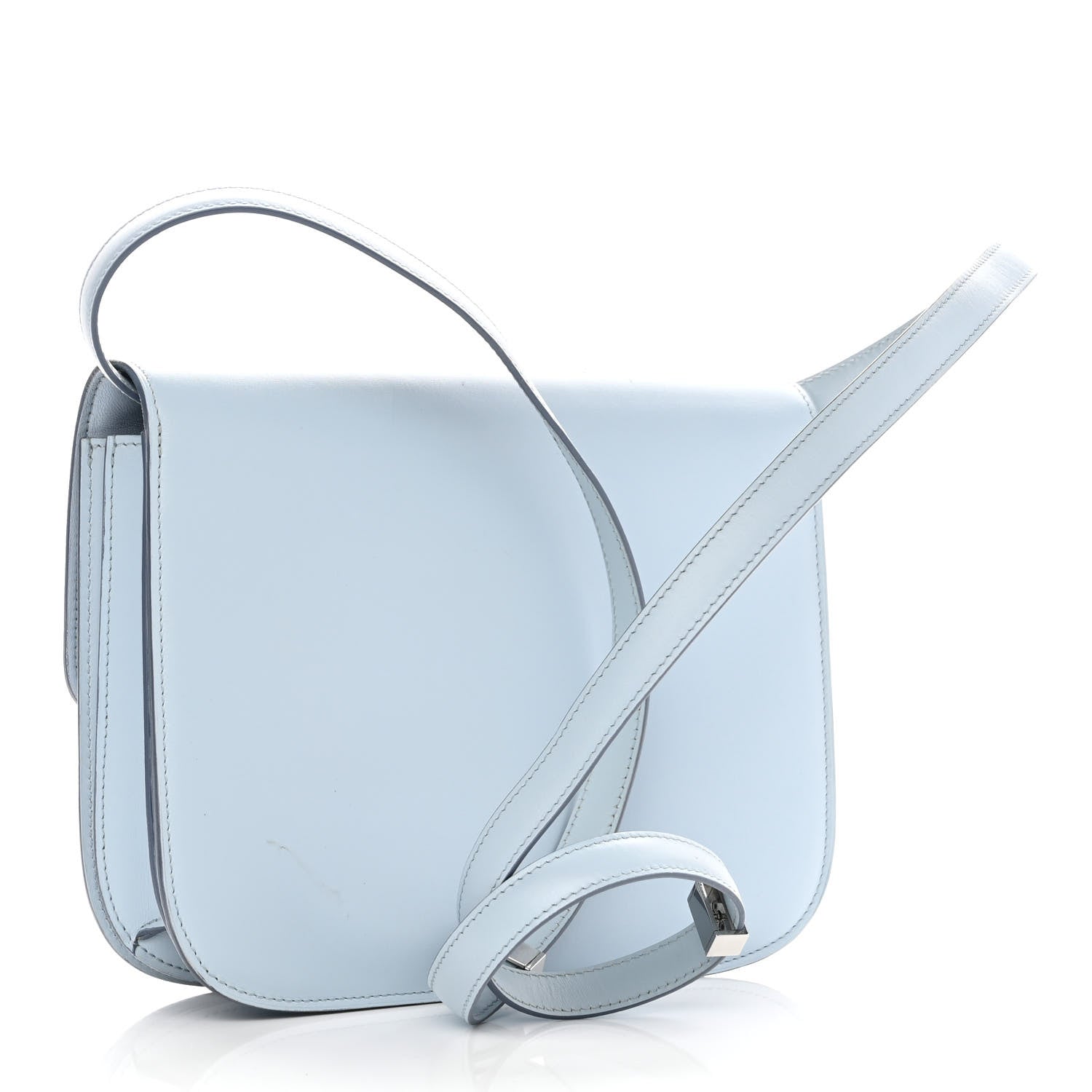Celine Box Calfskin Medium Classic Box Flap Bag Pale Blue 3 of 11