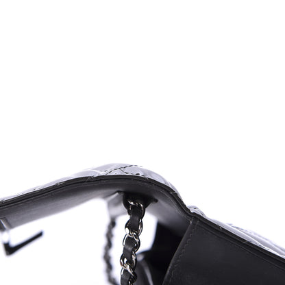 Chanel Patent Quilted Wallet On Chain WOC Black 14 of 16