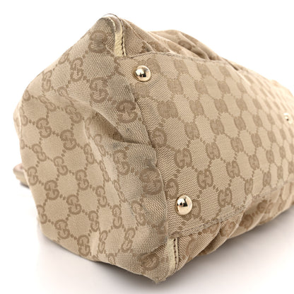 Gucci Monogram Large D Gold Hobo Gold 9 of 19