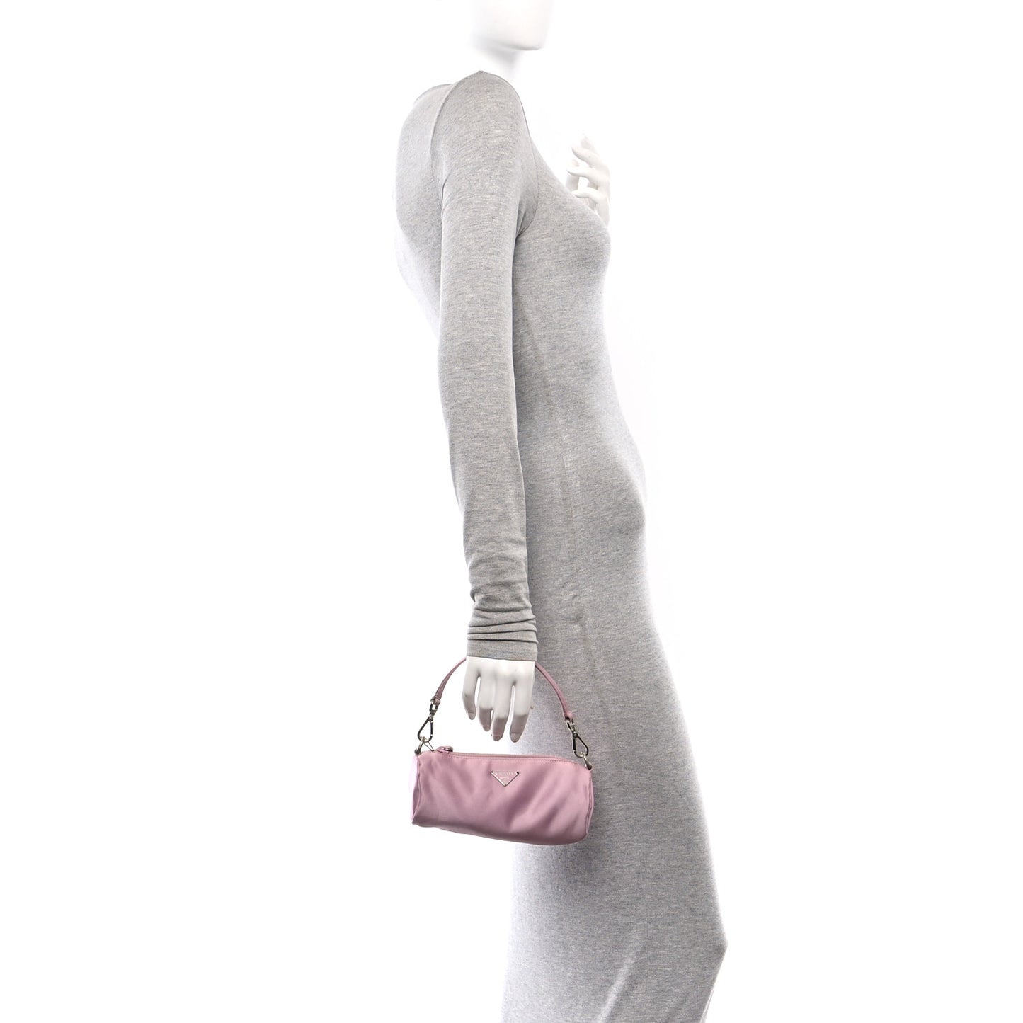Satin Raso Barrel Pochette Mughetto