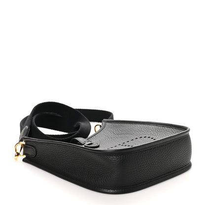 Hermes Taurillon Clemence Evelyne TPM Black 4 of 11