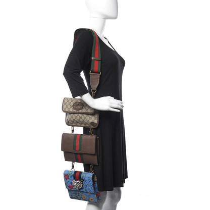 Gucci GG Supreme Calfskin Printed Web Totem Three Piece Shoulder Bag 2 of 11
