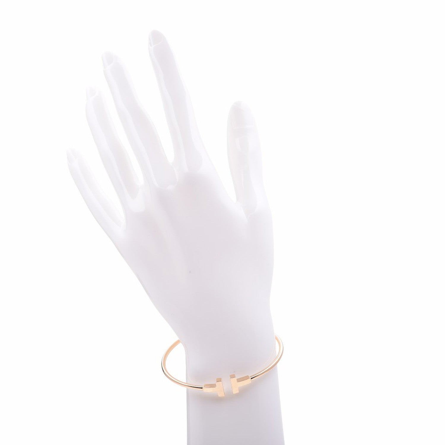 Tiffany 18K Yellow Gold T Wire Bracelet 2 of 5