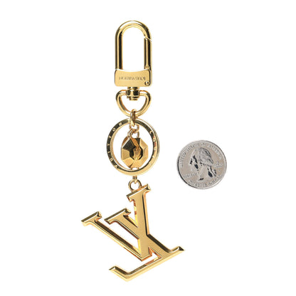 Louis Vuitton LV Facettes Bag Charm Key Holder Gold 2 of 3