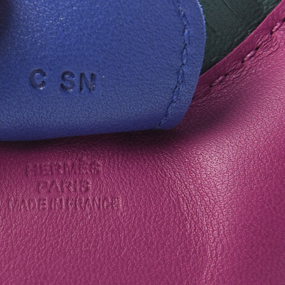 Hermes Milo Lambskin Grigri Rodeo Horse Bag Charm MM Rose Pourpre Malachite Bleu Electrique 3 of 3