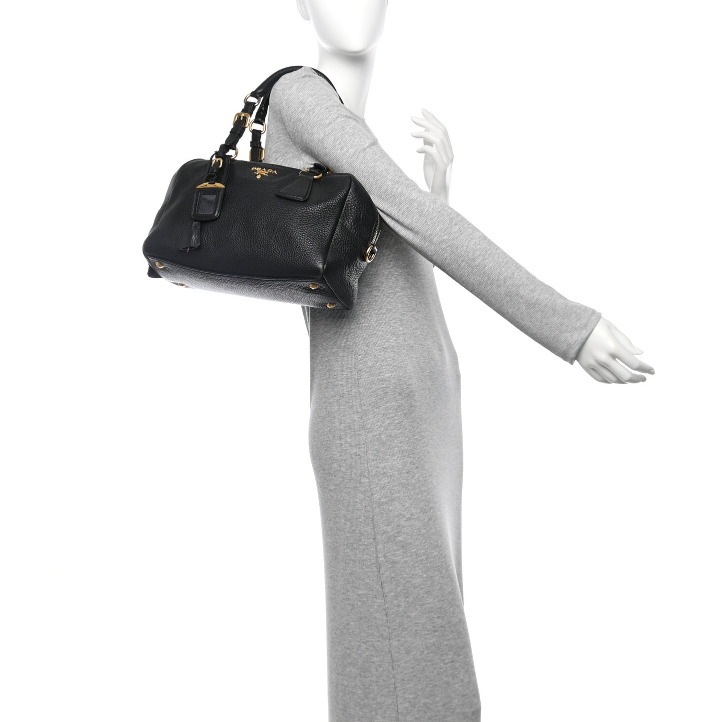 Vitello Daino Bauletto Black