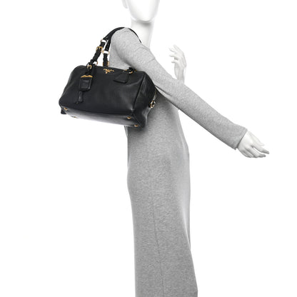Prada Vitello Daino Bauletto Black 2 of 12