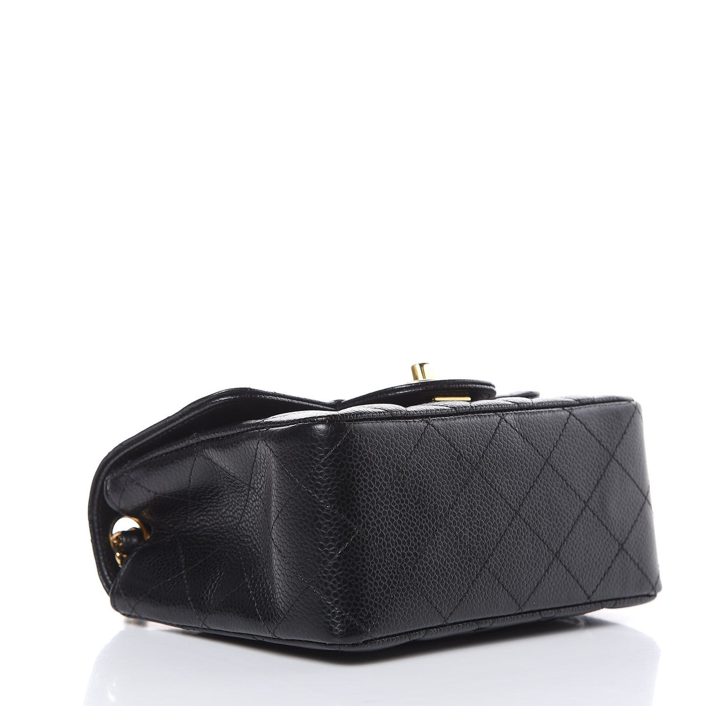 Caviar Quilted Mini Square Flap Black