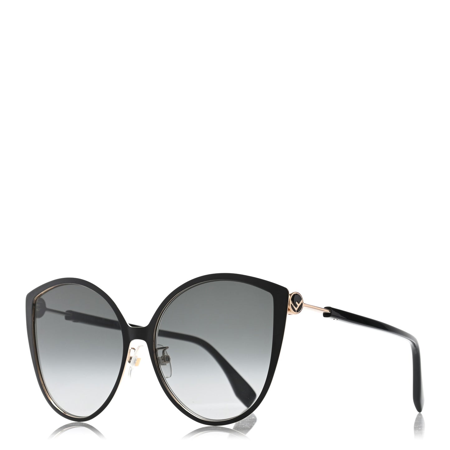 Cat Eye F is Fendi Sunglasses FF 0395/F/S Black