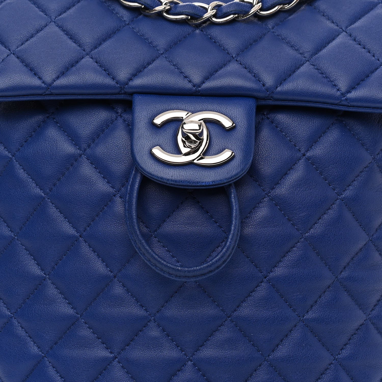 Chanel Lambskin Quilted Small Urban Spirit Backpack Blue 8 of 10