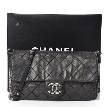 Chanel Iridescent Calfskin Large Coco Daily Flap Black 13 of 13