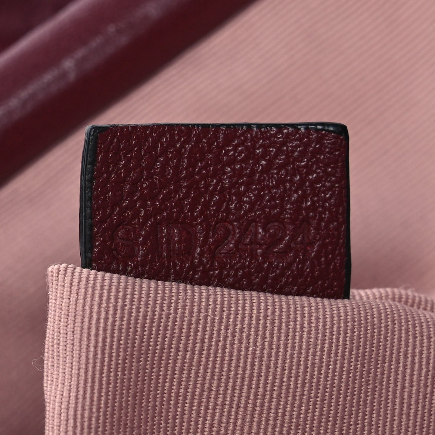 Calfskin Quilted Stam Bag Cherry