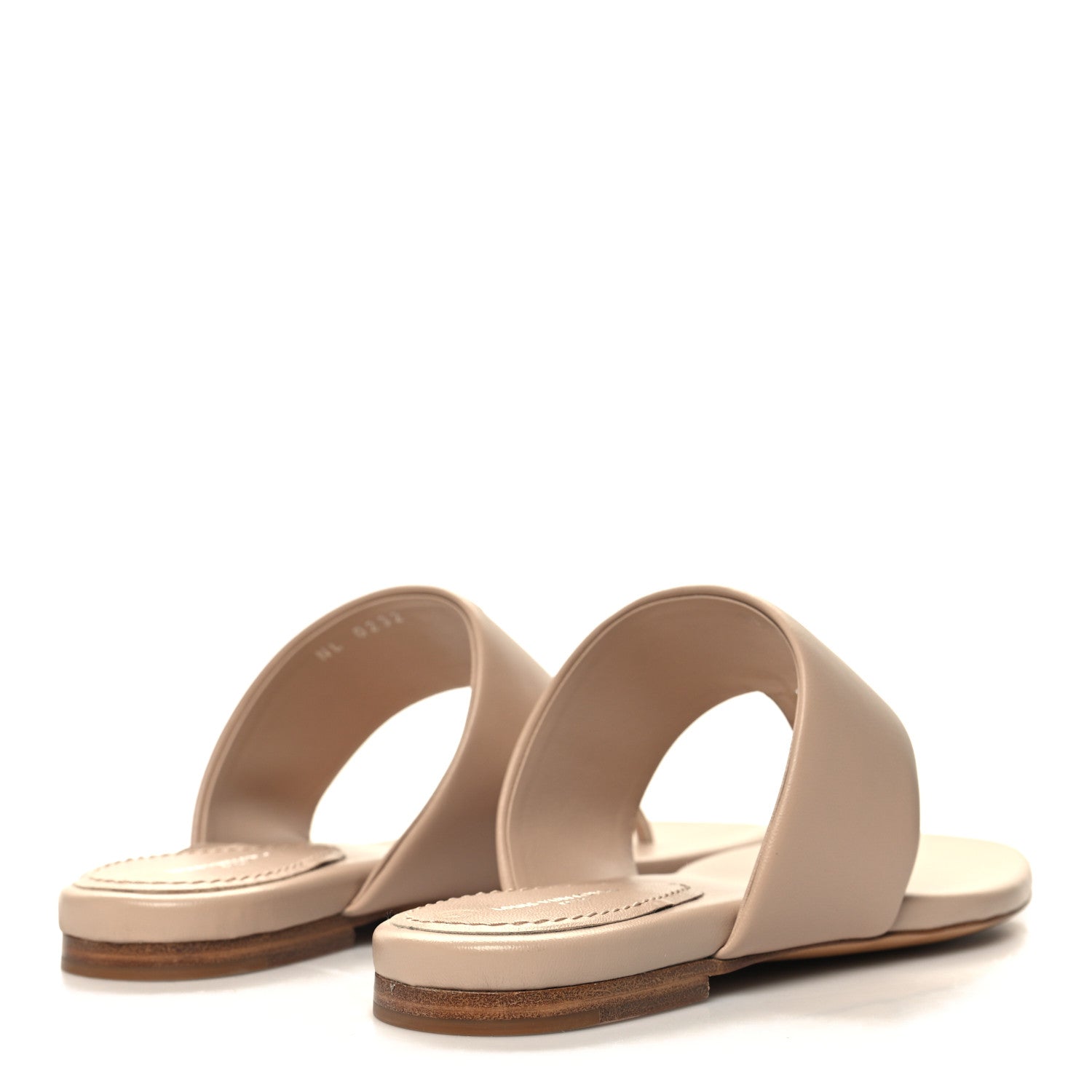 Louis Vuitton Lambskin Embossed Monogram Drapy Flat Thong Sandal 36.5 Beige 4 of 8
