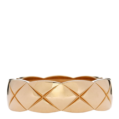Chanel 18K Yellow Gold Small Coco Crush Ring 58 8.5 1 of 6