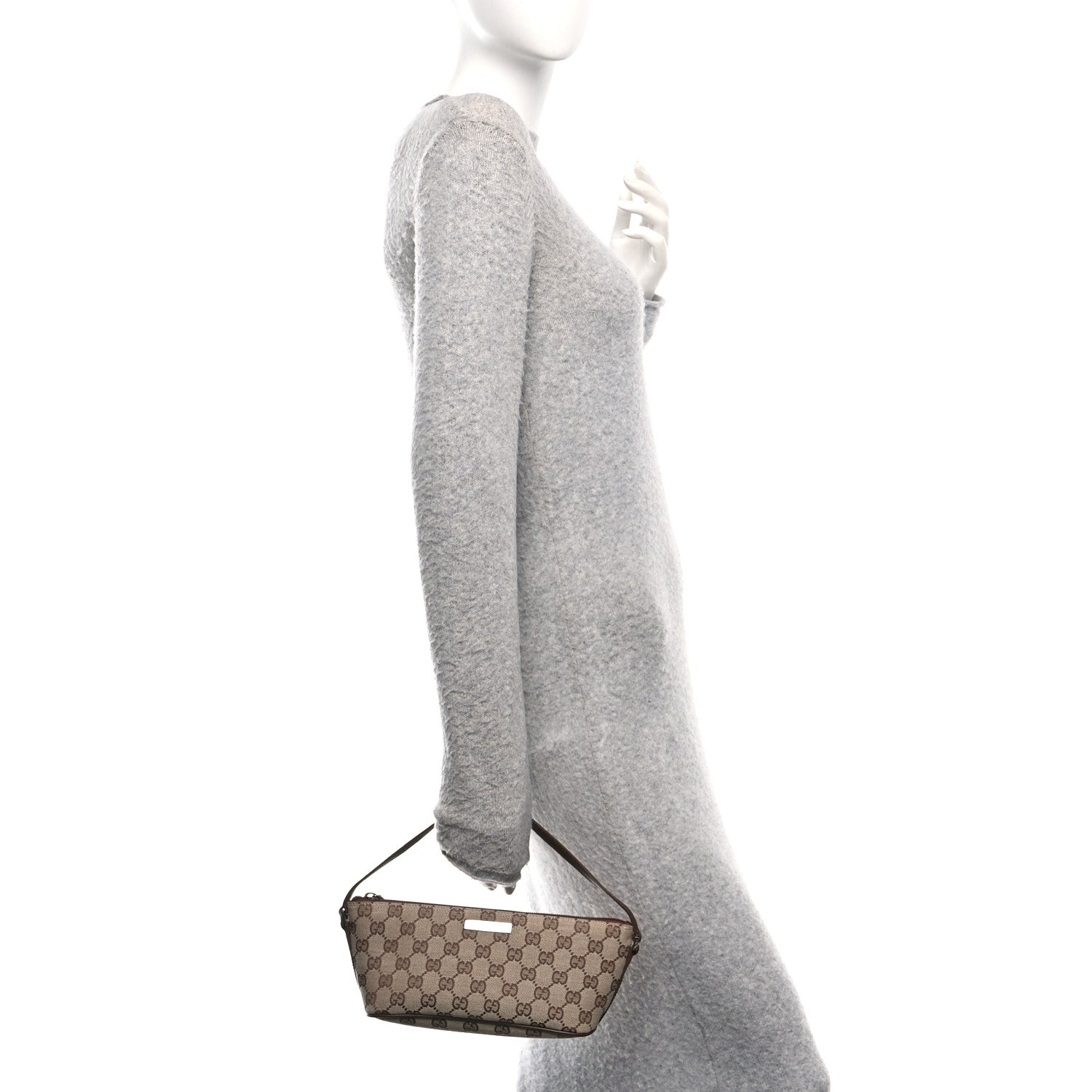 Gucci Monogram Boat Pochette Brown Brown 2 of 10