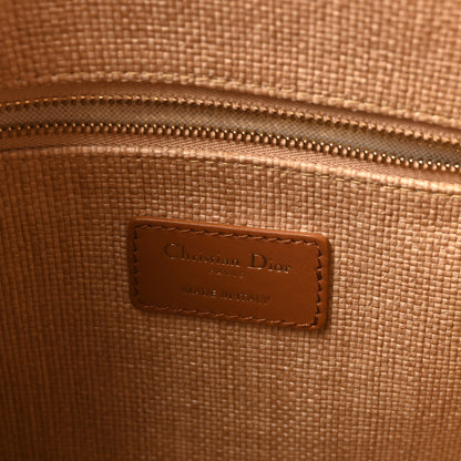 Christian Dior Raffia Macro Cannage Medium Book Tote Natural 6 of 9