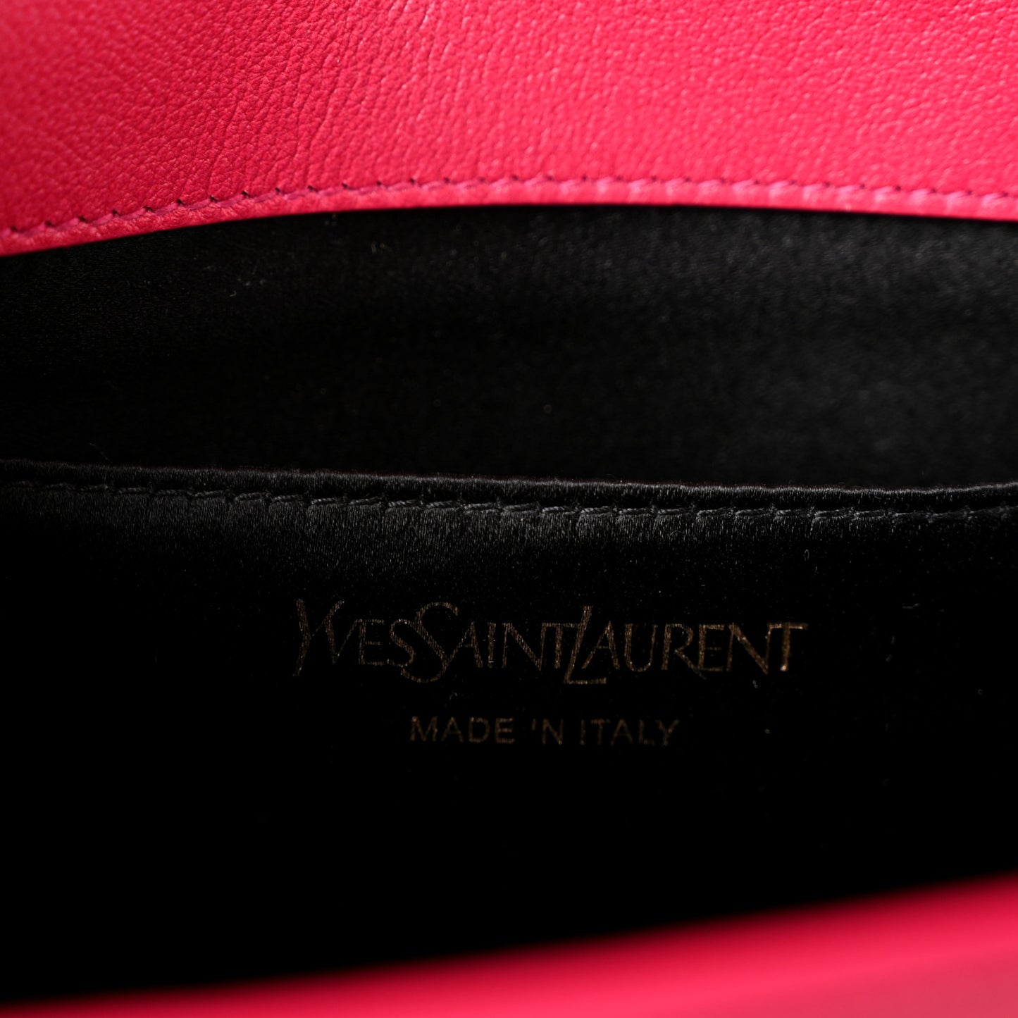 Calfskin Monogram Large Belle De Jour Clutch Lipstick Fuchsia