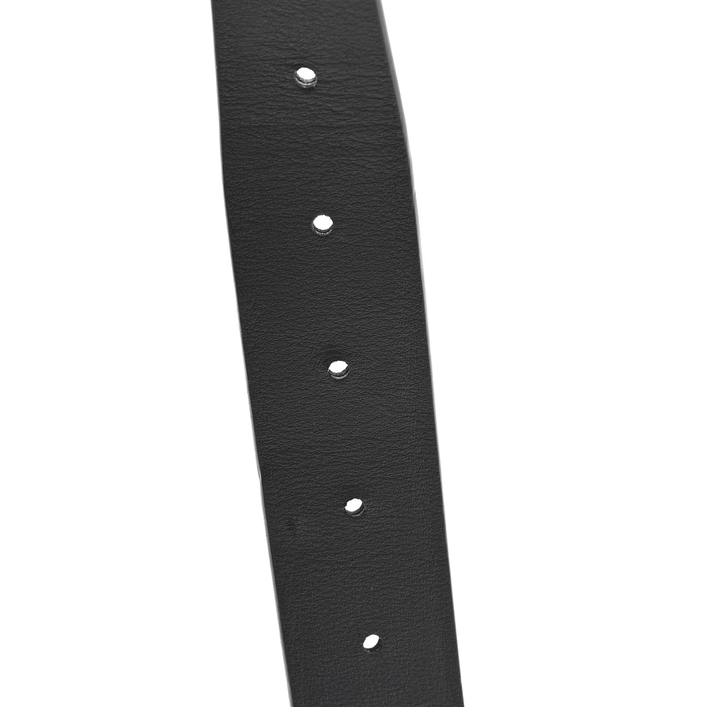 Smooth Calfskin Thin Anchor Belt 70 28 Black