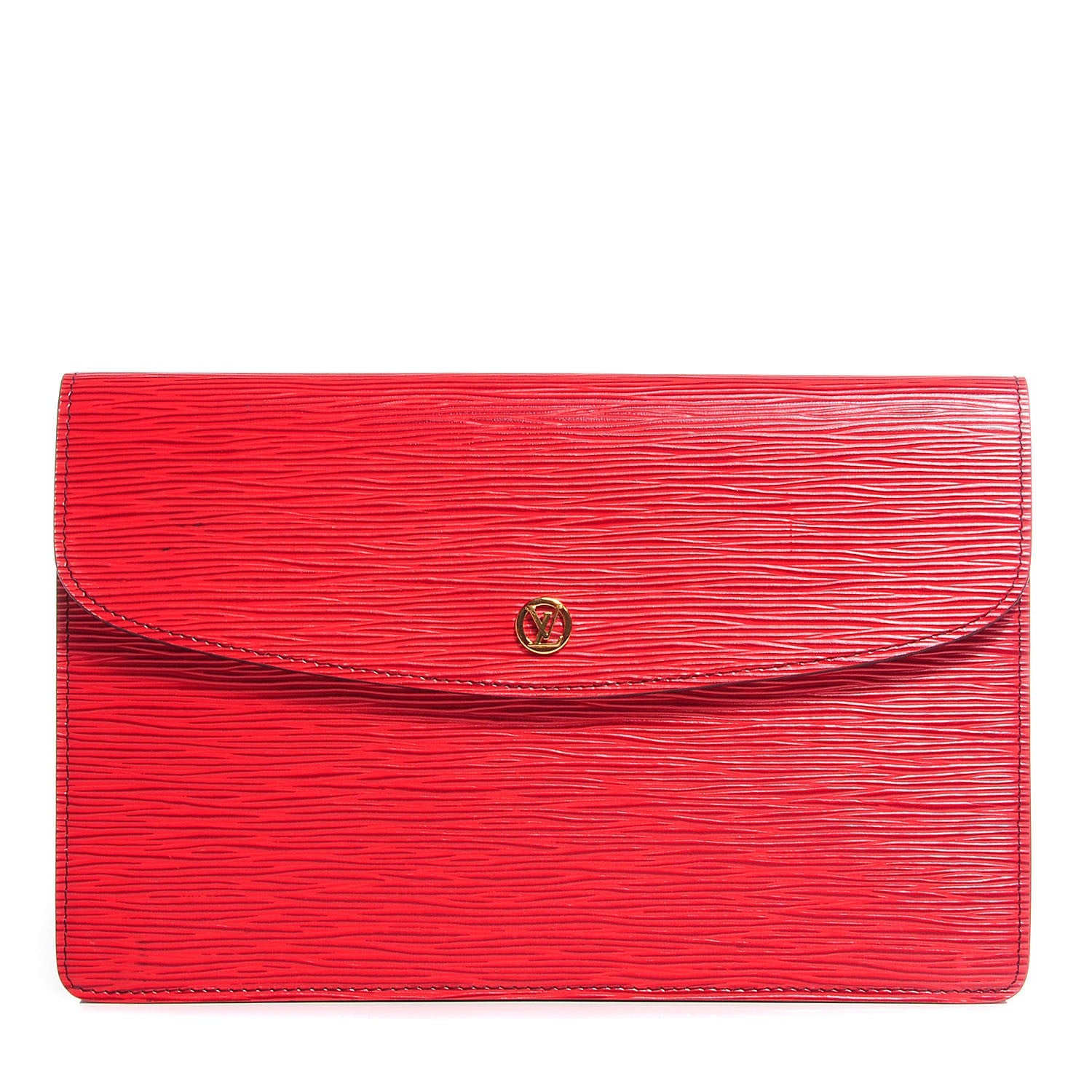 Louis Vuitton Epi Pochette Montaigne MM Rouge 1 of 7
