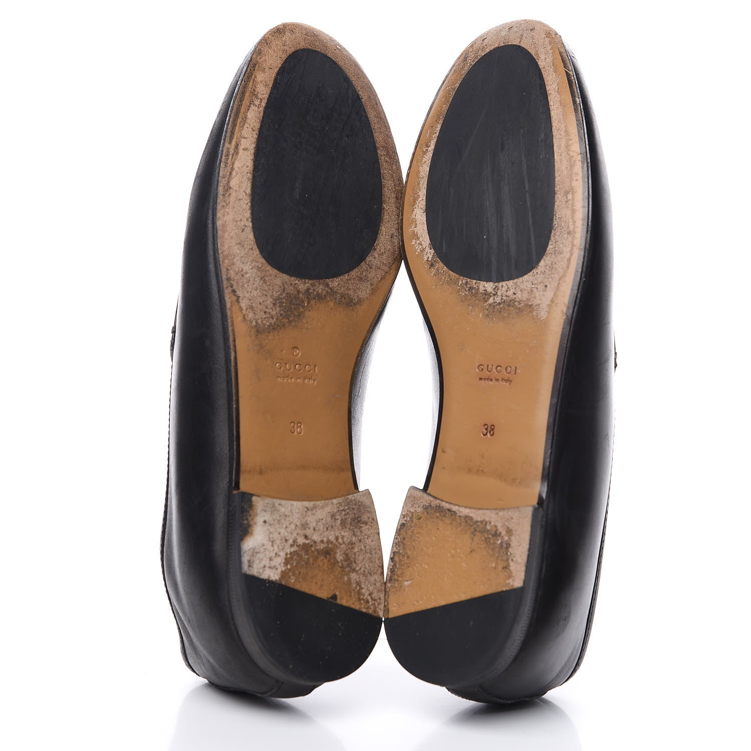 Gucci Calfskin Womens Jordaan Loafers 38 Black 7 of 8
