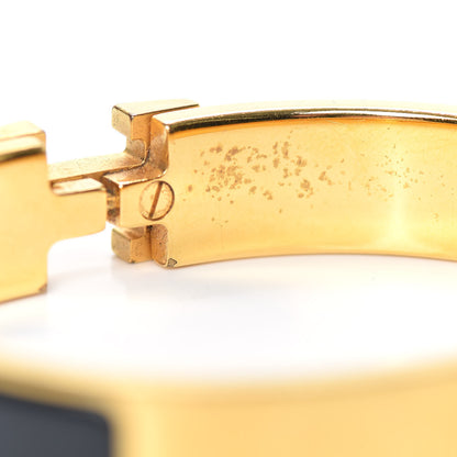 Hermes Enamel Narrow Clic Clac H Bracelet GM Black 5 of 7