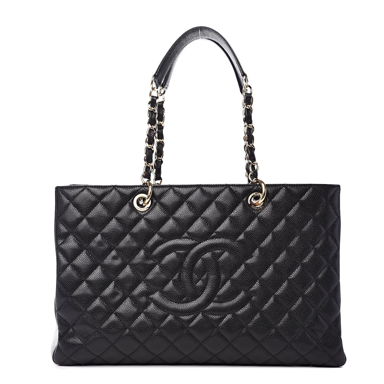 Chanel Caviar Quilted XL Grand Shopping Tote GST Black 1 of 11