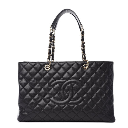Chanel Caviar Quilted XL Grand Shopping Tote GST Black 1 of 11