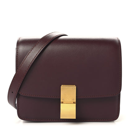 Celine Box Calfskin Small Classic Box Flap Bag Burgundy 1 of 10