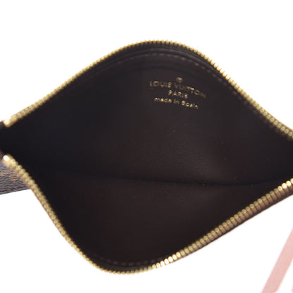Louis Vuitton Monogram Felicie Chain Wallet Zippered Insert Rose Ballerine 5 of 6