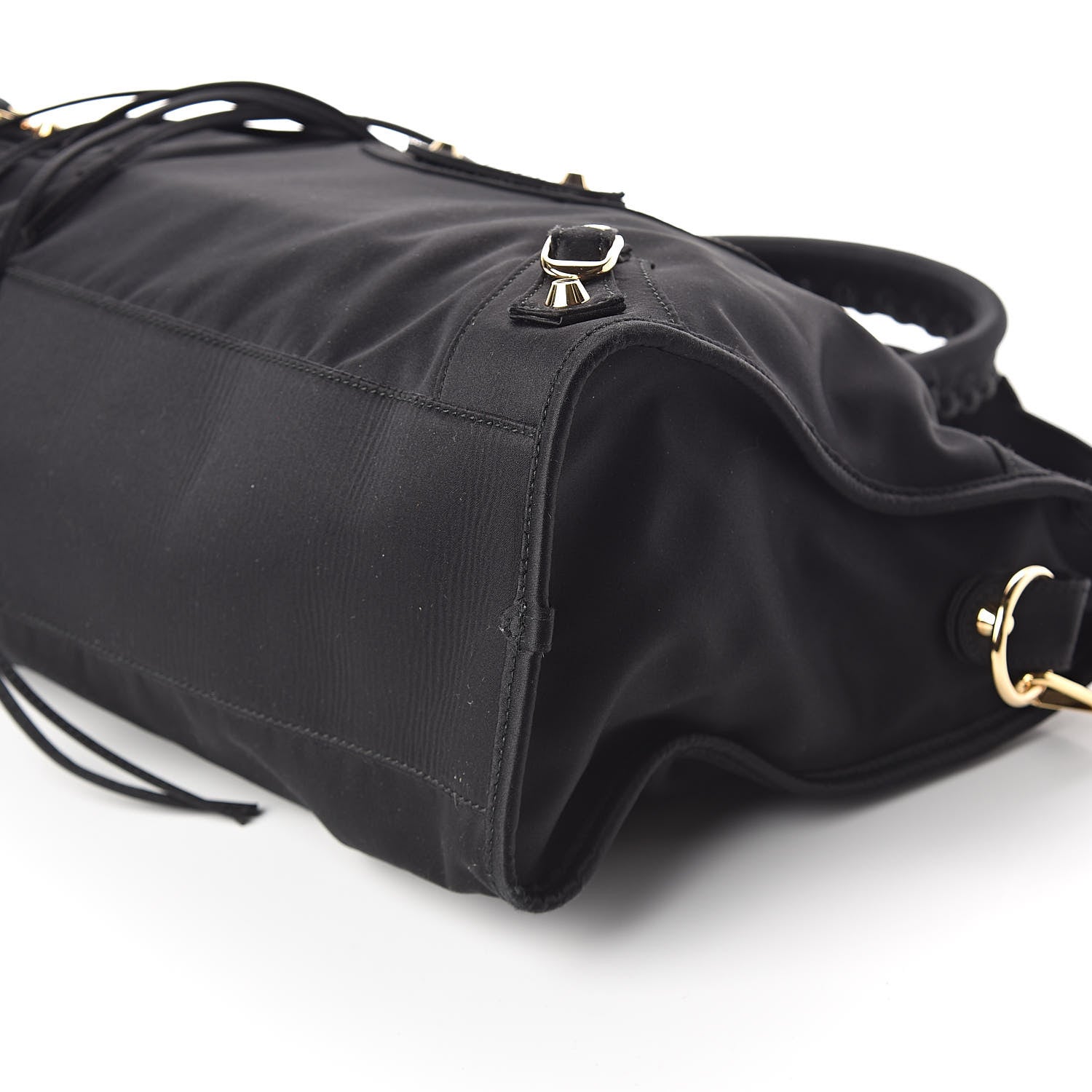 Balenciaga Satin Classic Gold Hardware City Black 9 of 9