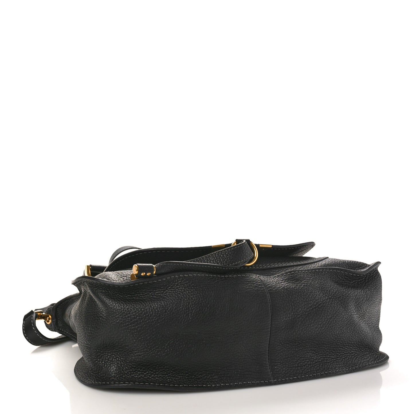 Calfskin Medium Marcie Satchel Black