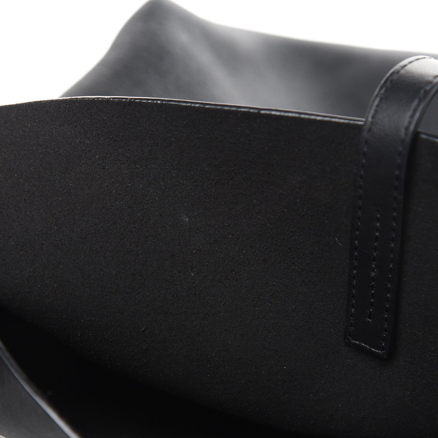 Calfskin Perforated Logo Tote Black