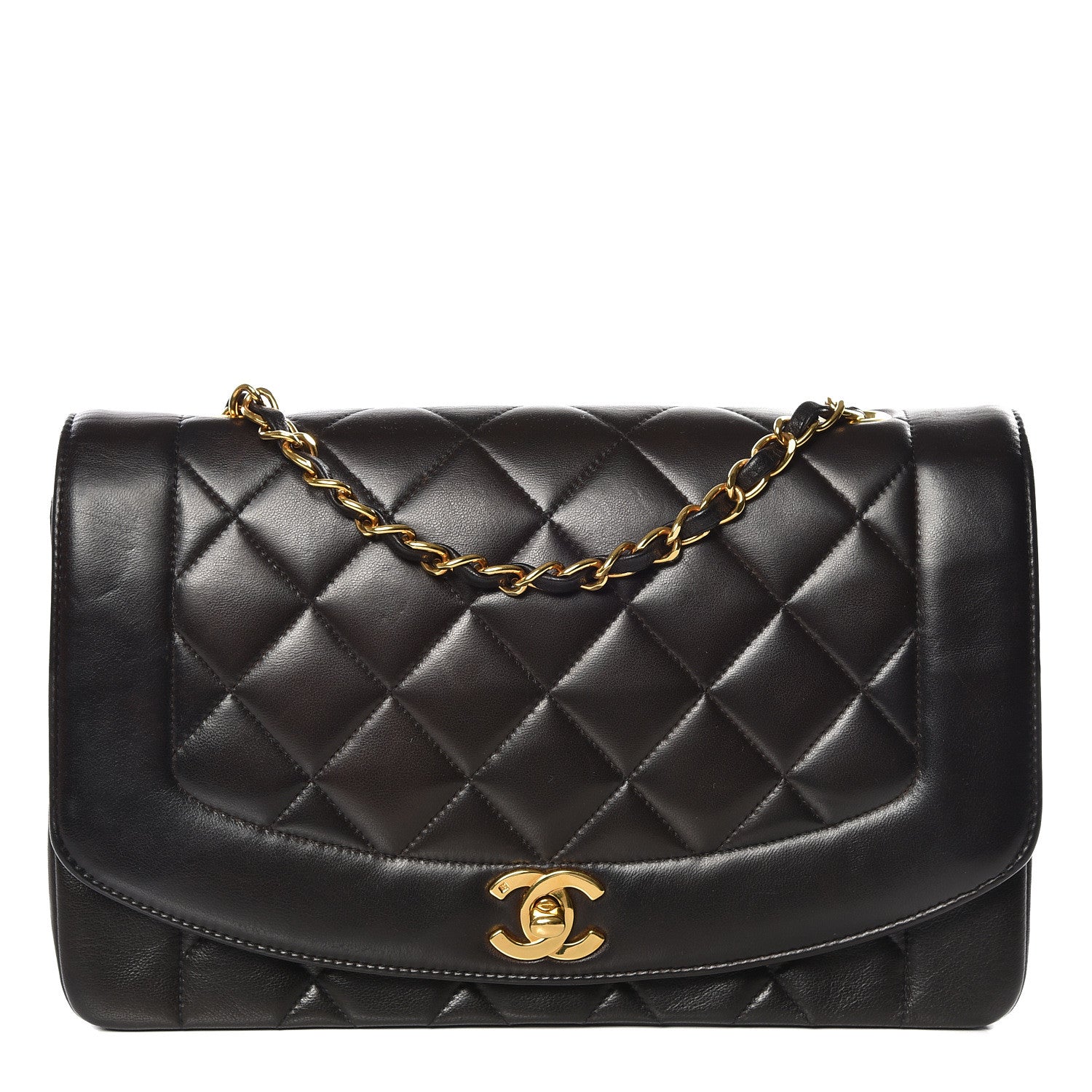 Chanel Lambskin Quilted Medium Single Flap Black 1 of 10